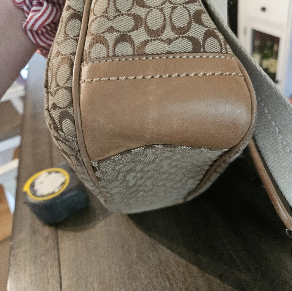 Vtg Coach Sam Sport Calf Leather Saddle Brown Crossbody Messenger Bag - Picture 6 of 8